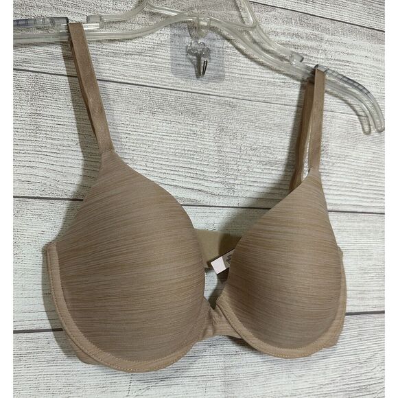 Victoria's‎ Secret Beige Perfect Shape Bra 32D Uplift Semi Underwire Woman's - Picture 3 of 6